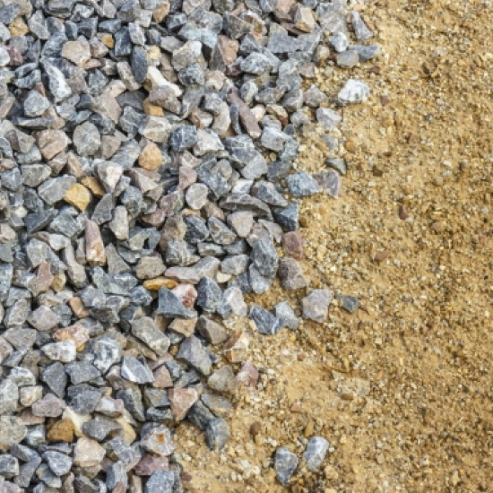 Sand and aggregate